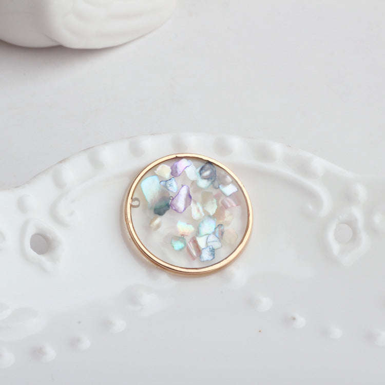 Wholesale 10pcs/packDIY accessories vintage glue transparent everlasting flower pearl earrings